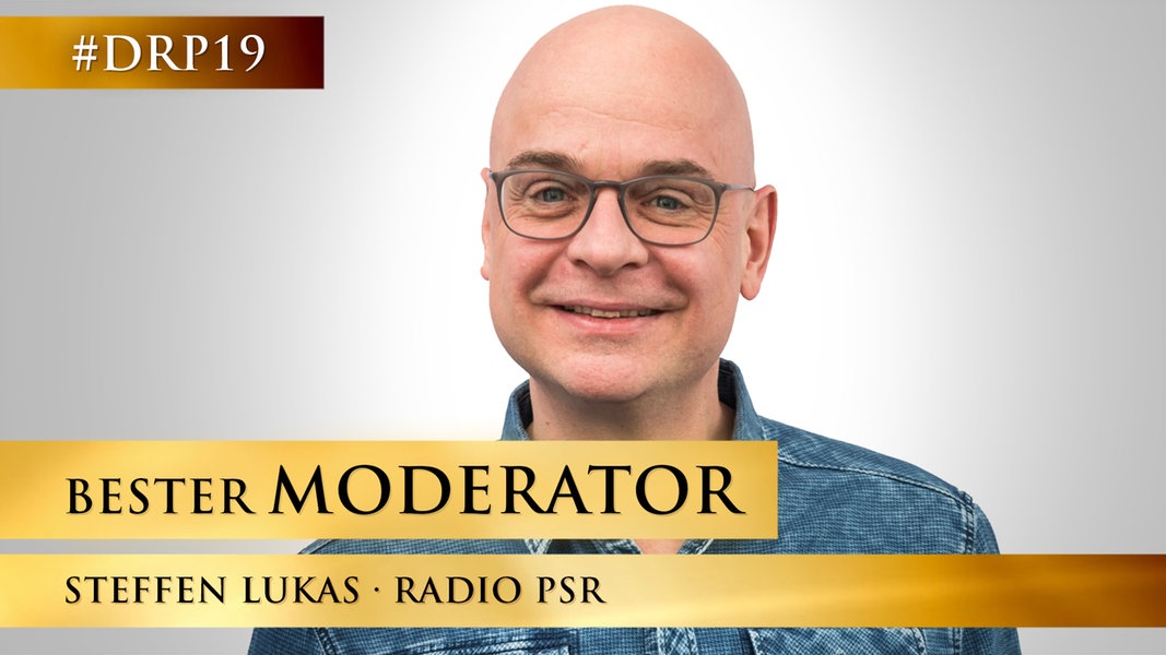 Bester Moderator Steffen Lukas von "RADIO PSR